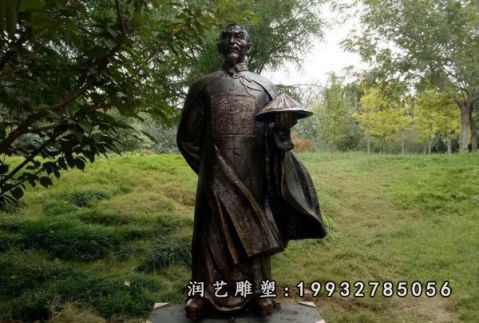 草坪林则徐人物铜雕