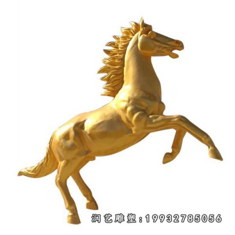 广场马动物铜雕