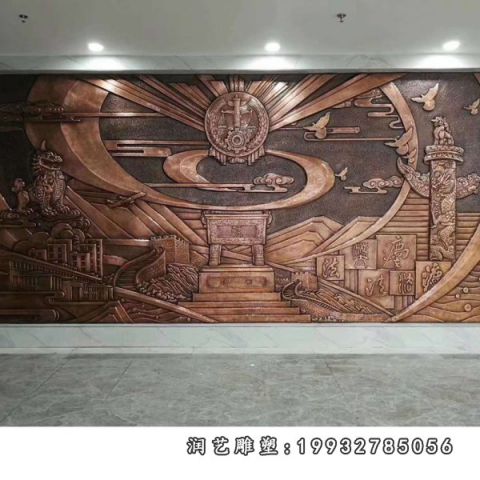 小区浮雕景观铜雕