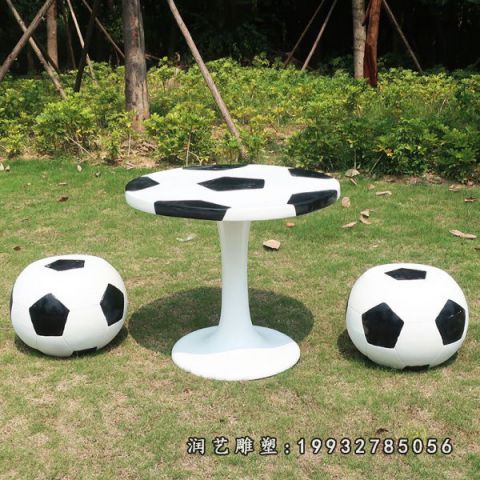 公园玻璃钢桌凳雕塑