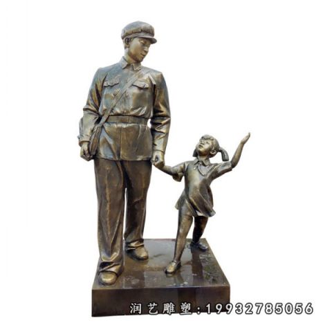 城市雷锋人物铜雕
