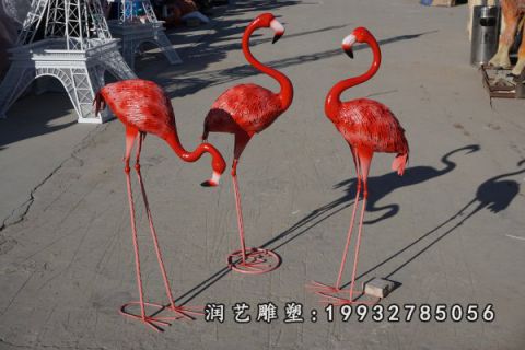 玻璃钢火烈鸟雕塑