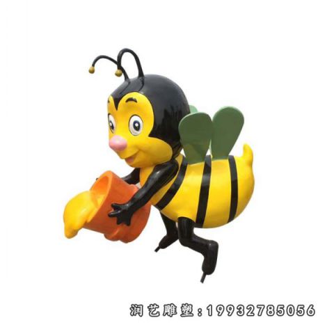 公园玻璃钢蜜蜂雕塑