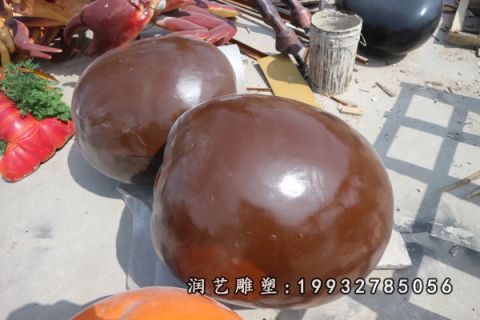 街道玻璃钢水果雕塑