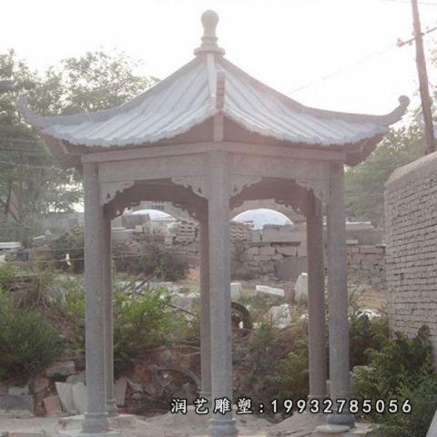 公园凉亭景观石雕