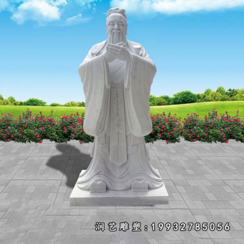 校园孔子名人石雕