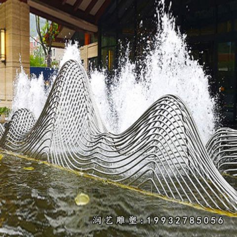 不锈钢公园假山雕塑
