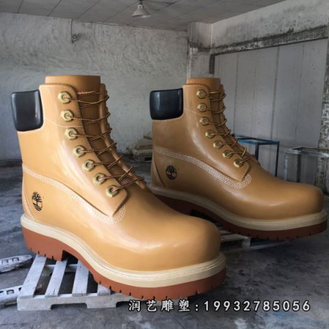 小区玻璃钢鞋雕塑