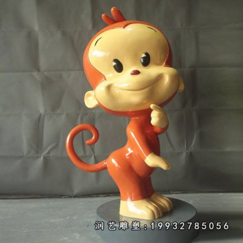 商场玻璃钢猴子雕塑