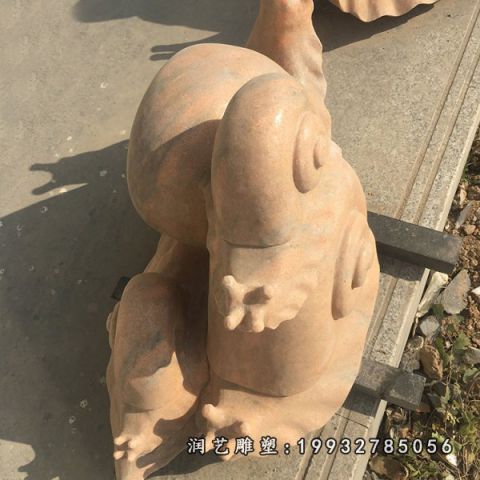 街道蜗牛动物石雕