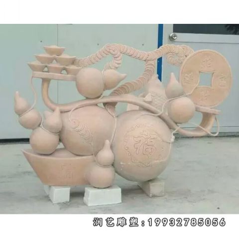 景区葫芦景观石雕