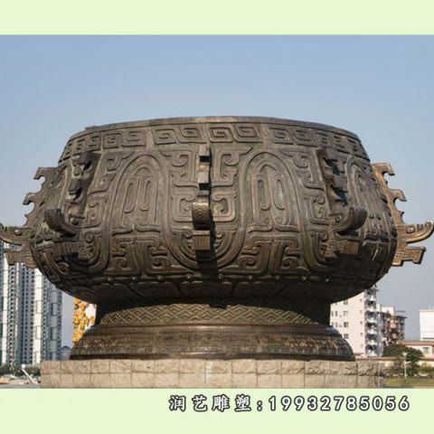 广场香炉景观铜雕