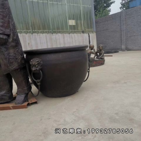 水缸小区景观铜雕
