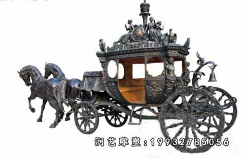 公园马车景观铜雕