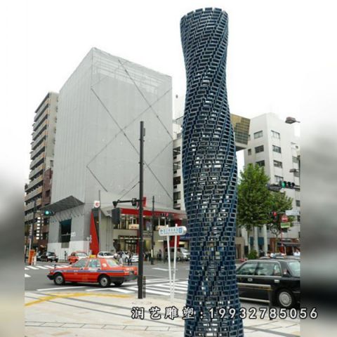 户外不锈钢镂空雕塑