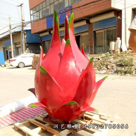 园林不锈钢火龙果雕塑