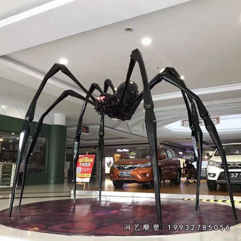 商场玻璃钢蜘蛛雕塑