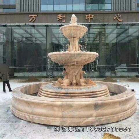 酒店喷泉景观石雕