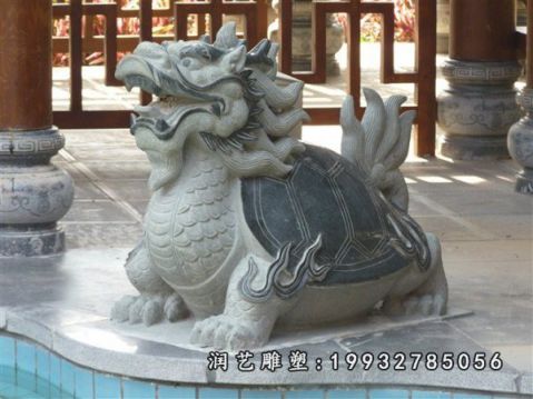 园林龙龟动物石雕