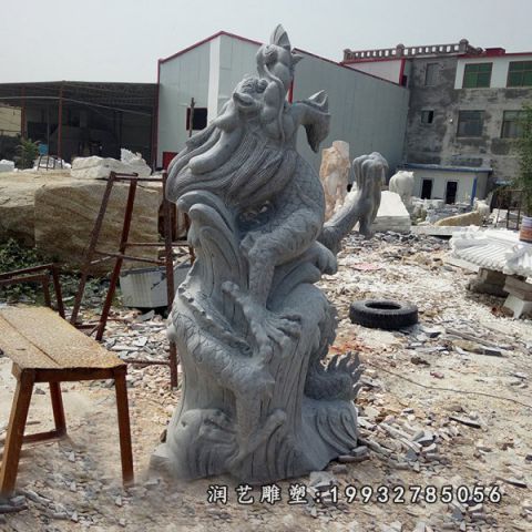 广场动物龙石雕