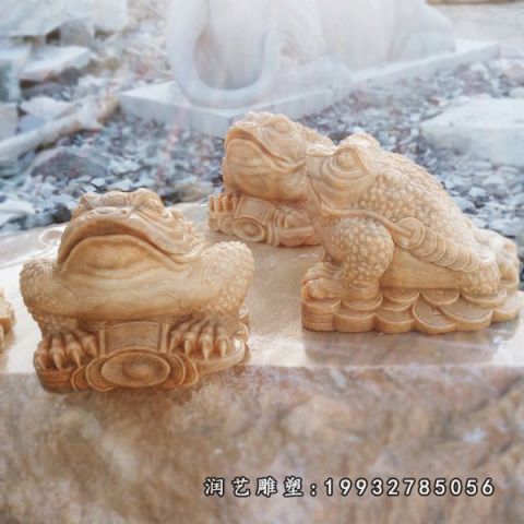 小区金蟾动物石雕