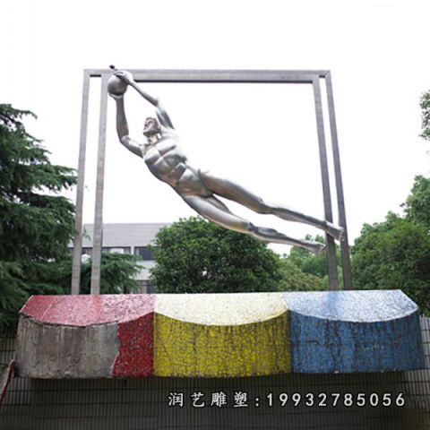 城市不锈钢体操雕塑