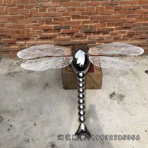 不锈钢园林蜻蜓雕塑