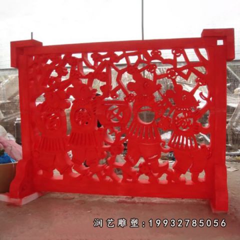 公园不锈钢剪纸景观雕塑