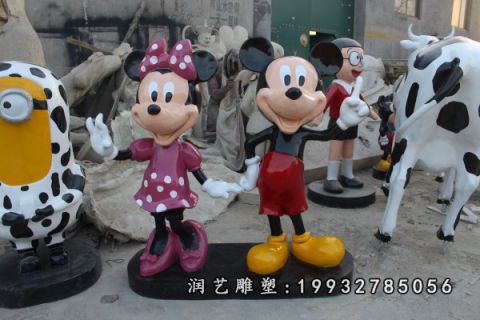 玻璃钢户外米老鼠雕塑