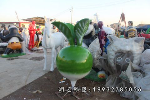 园林玻璃钢萝卜雕塑