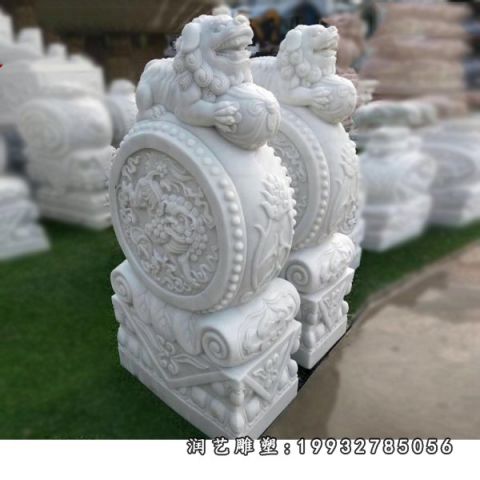 园林门墩景观石雕