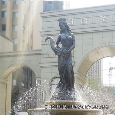 小区景观喷泉铜雕