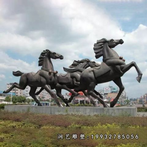 户外马动物铜雕