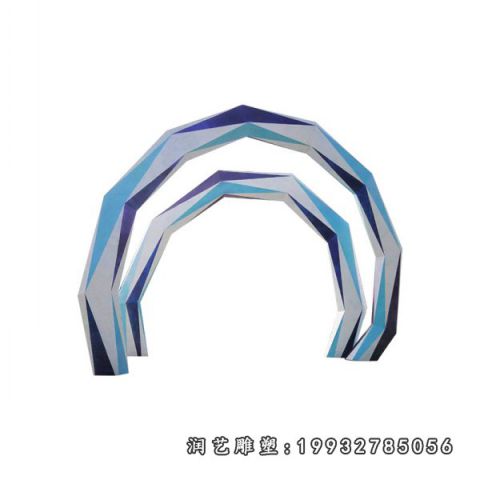 广场不锈钢拱门雕塑
