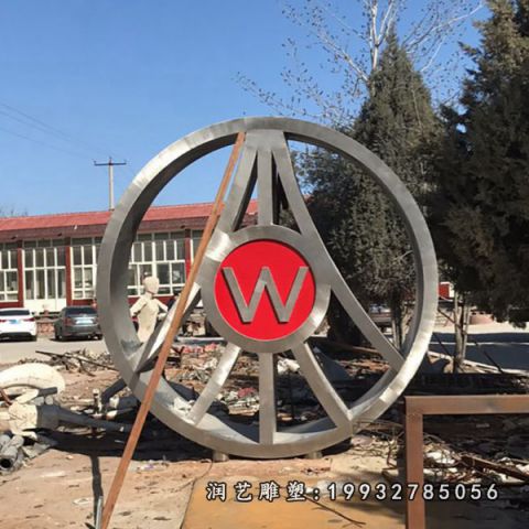 户外不锈钢字母雕塑
