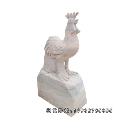 小区动物鸡石雕