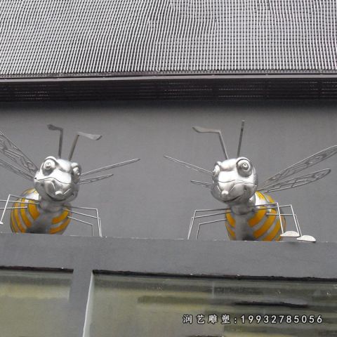公园不锈钢蜜蜂雕塑