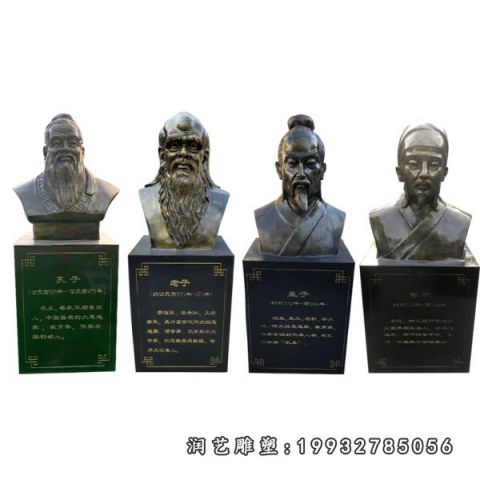 城市古代名人铜雕