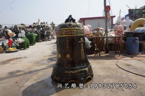 街道铜雕钟雕塑