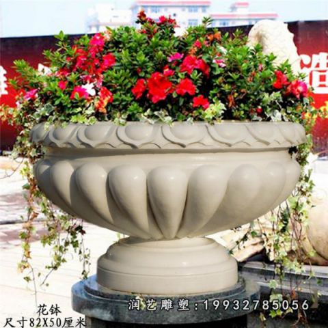 公园花盆景观石雕