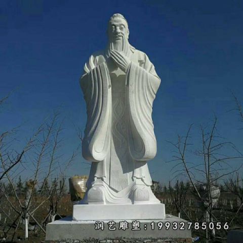 小区老子人物石雕