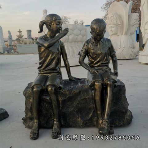 看书校园人物铜雕塑