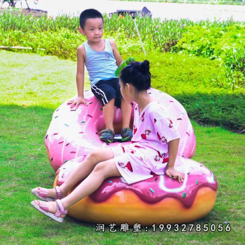 景区玻璃钢甜甜圈雕塑