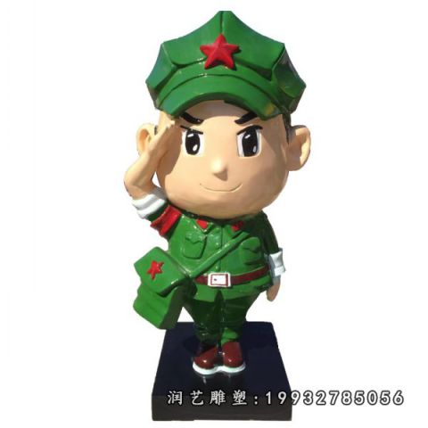 城市玻璃钢红军人物雕塑