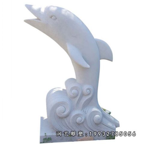 酒店海豚动物石雕