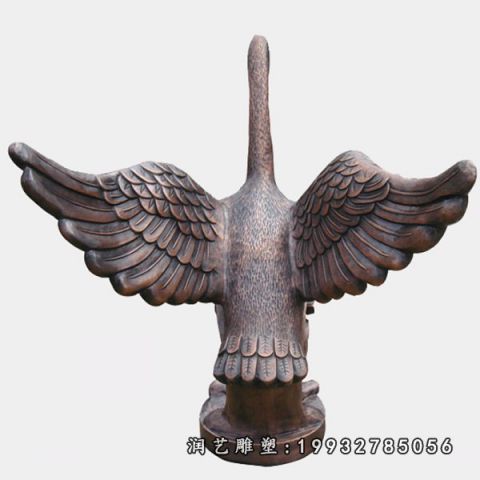 小区天鹅铜雕