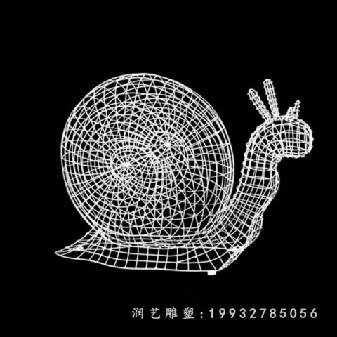 街道不锈钢蜗牛雕塑