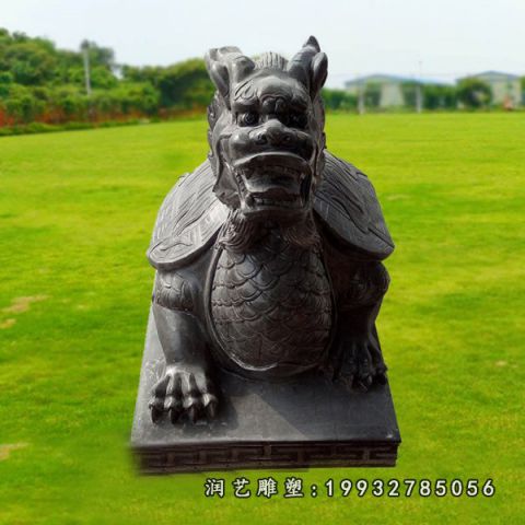 草坪龙龟石雕