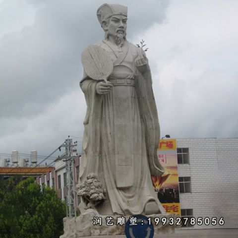 企业人物诸葛亮石雕