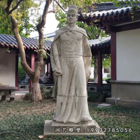 景区人物郑和石雕